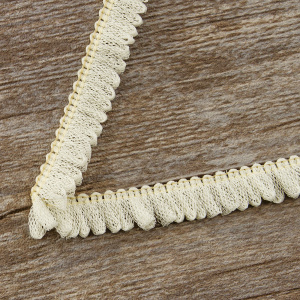 Тесьма декоративная, 17 мм, цвет молочно-белый. Арт 2209/18