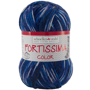 Пряжа Fortissima Socka 4-fach color, 75% шерсть, 25% полиамид, 420 м, 100 г. Арт 90028-2408