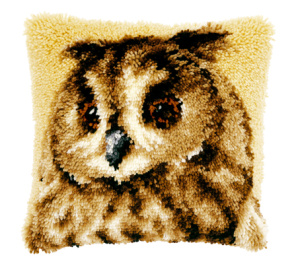 Набор для вышивания подушки "Коричневая сова". Арт PN-0021650