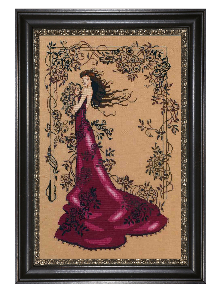 Схема для вышивания MIRABILIA "Загадочная дама". Арт MD152