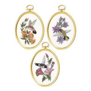 Набор для вышивания "Колибри", 3 сюжета с рамками. Арт 004-0864