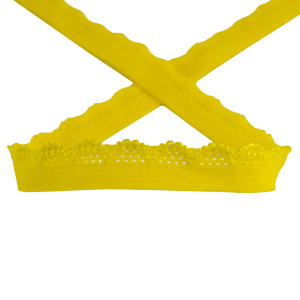 Резинка отделочная ажурная, цвет желтый. Арт 12723/9044