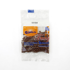 Бисер Preciosa №10, 5 г., цвет №93199 бордово-коричневый блестящий. Арт G 93199