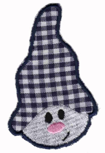 Термоаппликация HKM "Wichtel schwarz Karo". Арт 33508/1SB