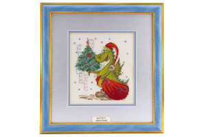 Вышитая картина "Такой же зеленый". Арт Модель 01.033.11