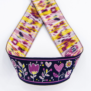 Лента жаккард SAFISA, 25 мм, 15 м, цвет 01. Арт 9218-25мм-01