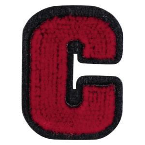 Термоаппликация "Буква С красная". Арт 43242