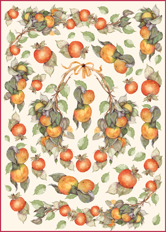 Карта для декупажа "Хурма". Арт DFG218