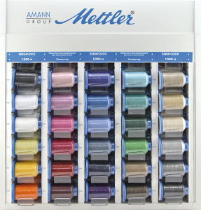 Стенд с наполнением, текстурированная нить SERAFLOCK 1000 м. Арт XV613-Compl             