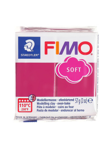 Полимерная глина FIMO "Soft", уп. 57 г, цвет замороженная ягода. Арт 8020-T23 