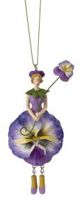Фигурка декоративная, Blumenmädchen "Анютины глазки". Арт 850085-607