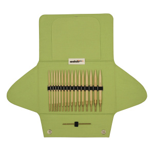 Набор круговых бамбуковых спиц со сменными лесками addiClick Nature BAMBOO. Арт 550-2/000               