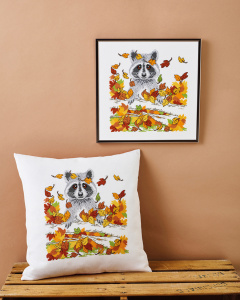 Набор для вышивания подушки "Енотик". Арт 92-4313