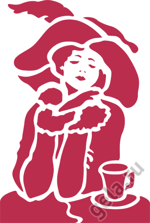 Трафарет "Леди". Арт KSG215                  