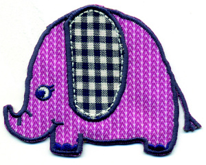 Термоаппликация HKM "Розовый слон". Арт 32539/1SB