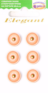 Пуговицы ELEGANT. Арт 12415-11-00AC3/6