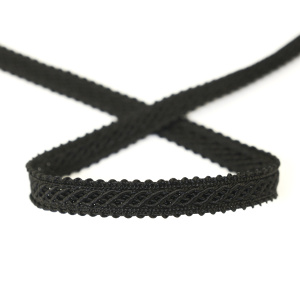 Тесьма PEGA тип интерьерная, цвет черный, 10 мм. Арт 843118300B7001          