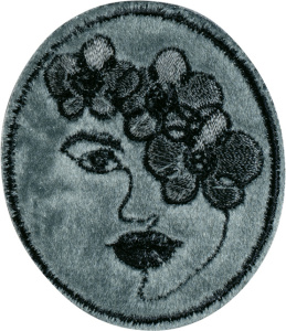 Термоаппликация "Лицо с несколькими цветками". Арт 43029