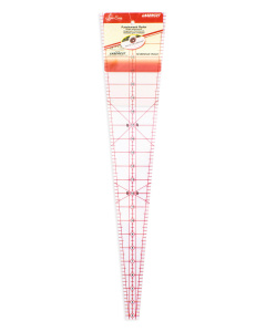 Линейка клиновидная с углом 10*, размер 22 1/2" х 4 7/8''. Арт NL4185                  