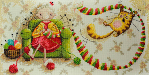 Набор для вышивания "Любимое занятие" Elina Ellis illustration. Арт 15.001.16               