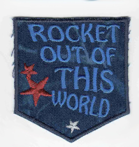 Термоаппликация HKM "Rocket out of this World". Арт 33634/1SB