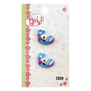 Прорезиненые пуговицы "So Girly". Арт 3509                    