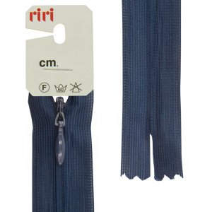 Молния потайная неразъемная, Т3, 60 см, цвет 2626, кобальт синий. Арт 6010917/60/2626         