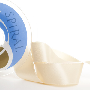 Лента атласная двусторонняя SAFISA, 50 мм, 25 м, цвет 21, персиковый айвори. Арт 110-50мм-21             