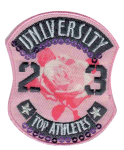 Термоаппликация HKM "University Top Athletes Rosenpri". Арт 33370/1SB