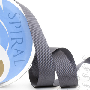 Лента репсовая SAFISA, 15 мм, 25 м, цвет 68, темно-серый. Арт 350-15мм-68             