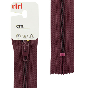 Молния Meras, спираль, неразъёмная, 4 мм, 20 см, цвет 2517, темный бордо. Арт 2518376/20/2517