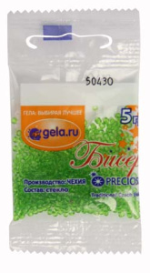 Бисер Preciosa №10, 5 г., цвет №50430 зеленый прозрачный. Арт G 50430