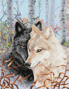 Набор для вышивания  "Волки". Арт 03.014.21