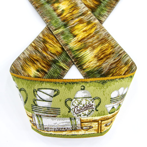 Лента жаккард SAFISA, 50 мм, 15 м, цвет 03. Арт 9211-50мм-03