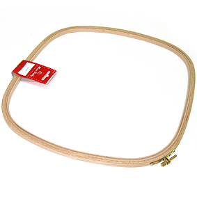 Пяльцы квадратные с замком, высота обода 9 мм, 35 х 35 см. Арт 202-3535                