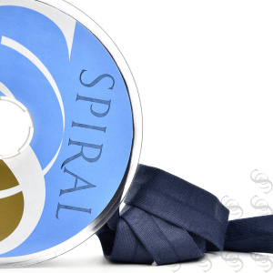 Косая бейка хлопок, 20 мм, 20 м, цвет 15, темно-синий. Арт 6598-20мм-15