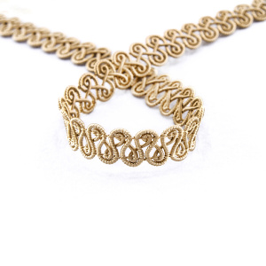 Тесьма PEGA тип отделочная, цвет бежевый, 14 мм. Арт 844113213A1903          