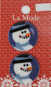 Пуговицы LA MODE CRISTMAS "Портрет Снеговика" . Арт 195001974