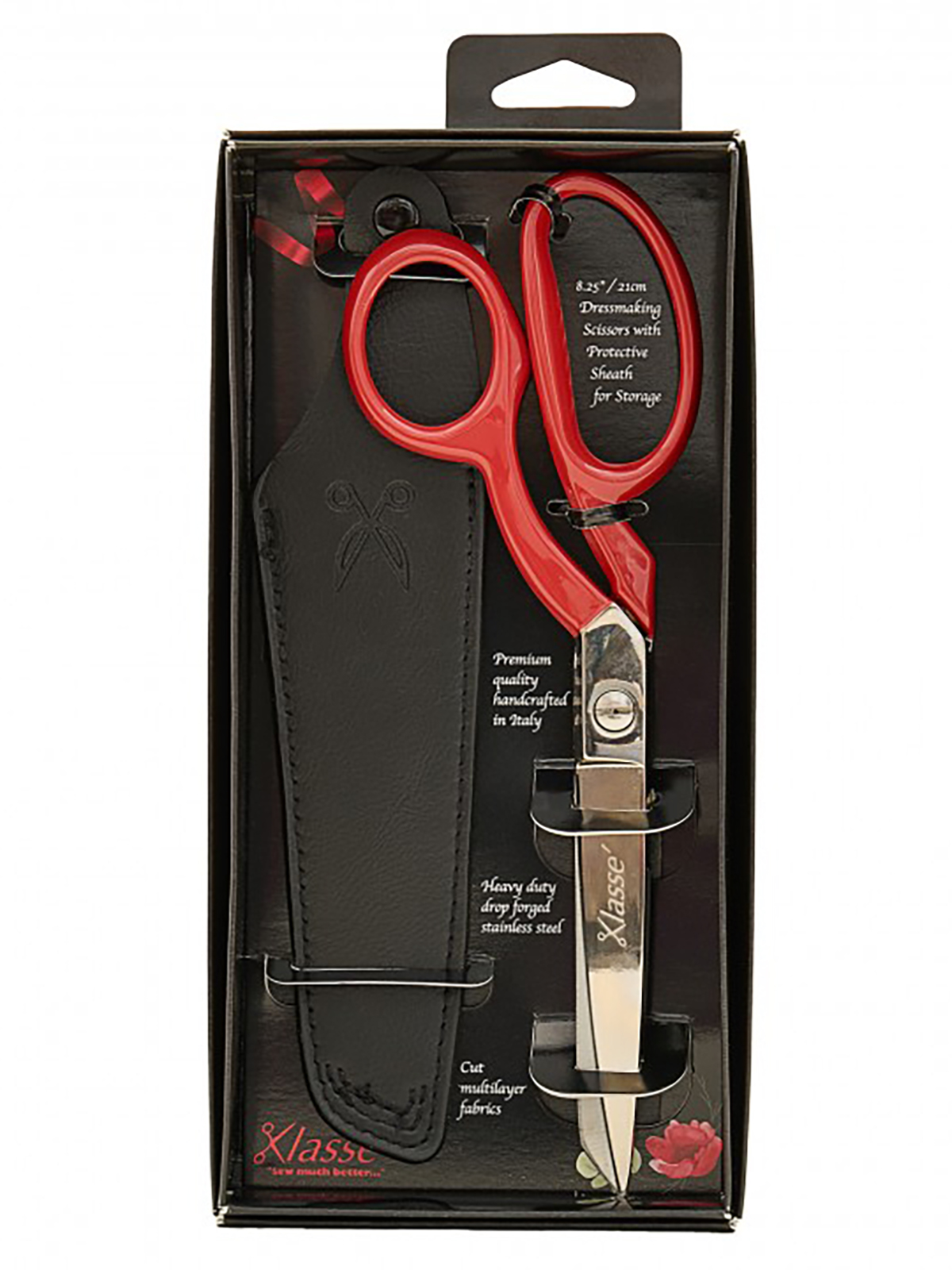 Ножницы для шитья и хобби, с микрозубцами, в чехле и подарочной коробке, 20 см. Арт B4739