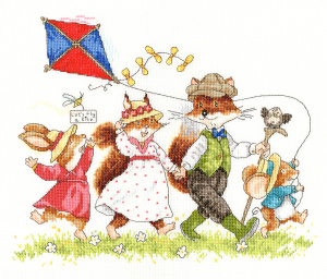 Набор для вышивания "Let's Fly A Kite". Арт XBR1