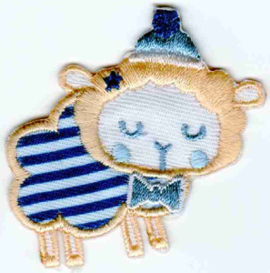 Термоаппликация HKM "Schaf mit gestreiftem Bauch und". Арт 33261/1SB