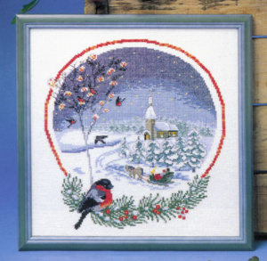 Набор для вышивания "Снегири". Арт 76118