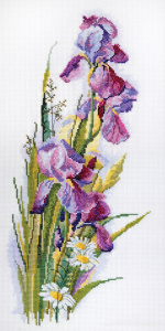 Набор для вышивания "Ирисы и ромашки". Арт 06.002.46