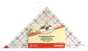 Линейка-треугольник с углом 90*, градация в дюймах, 4 1/2" x 4 7/8"  . Арт NL4203