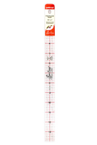 Линейка для пэчворка с градицей в дюймах, 14" x 1". Арт NL4183              
