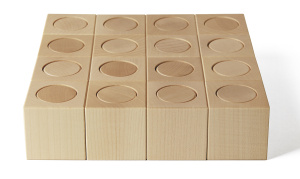 Конструктор детский дизайнерский NAEF BASIC "Ligno" 3+, натуральное дерево, 36 деталей. Арт 9408.6