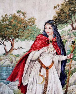 Набор для вышивания "Viviane, Dame du Lac" (Вивиан, Леди Озера). Арт 176-Z009 МК