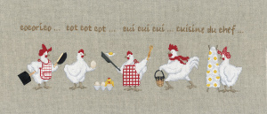 Набор для вышивания "Les Petites Ménagères" (Маленькие домохозяйки), 40,5 х 12,5 см. Арт 1058