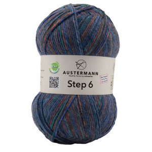 Пряжа Step 6, 75% шерсть, 25% полиамид, 410 м, 150 г. Арт 97825-0613