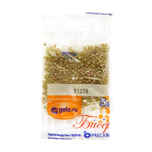 Бисер №10, 5 г., цвет 51228. Арт G 51228